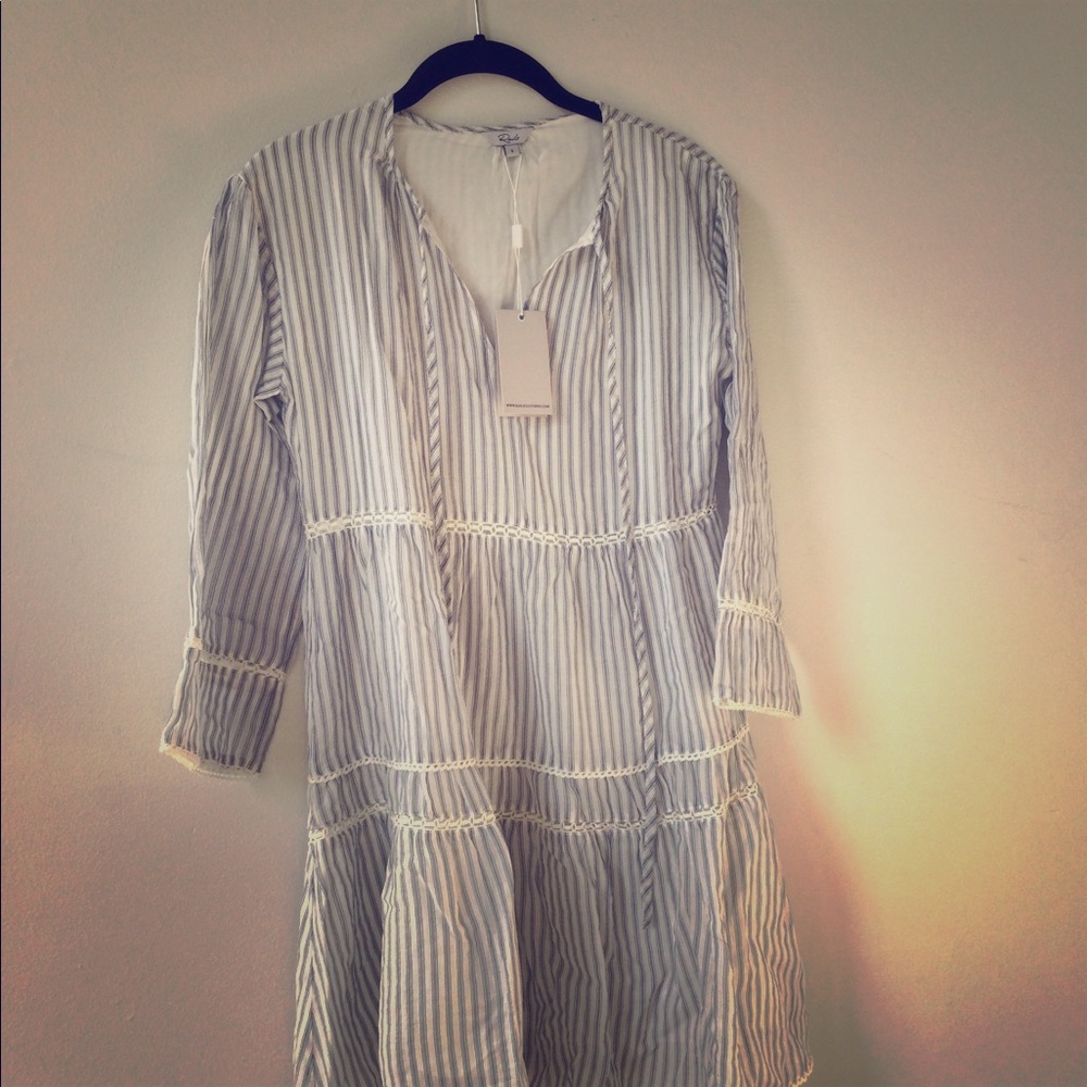 Rails 3/4 sleeve mini dress